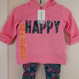 Carter's-Baby Girl Hoodie with Tights